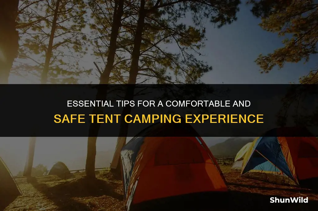 how to camp at tent sites