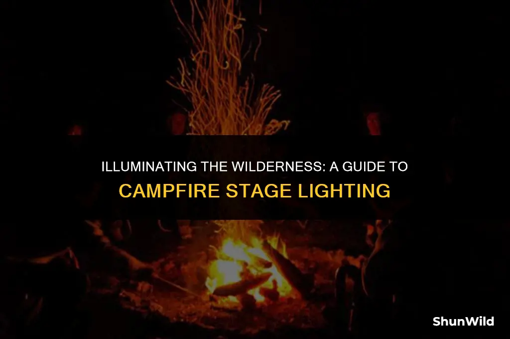 how to camp fire stage lights