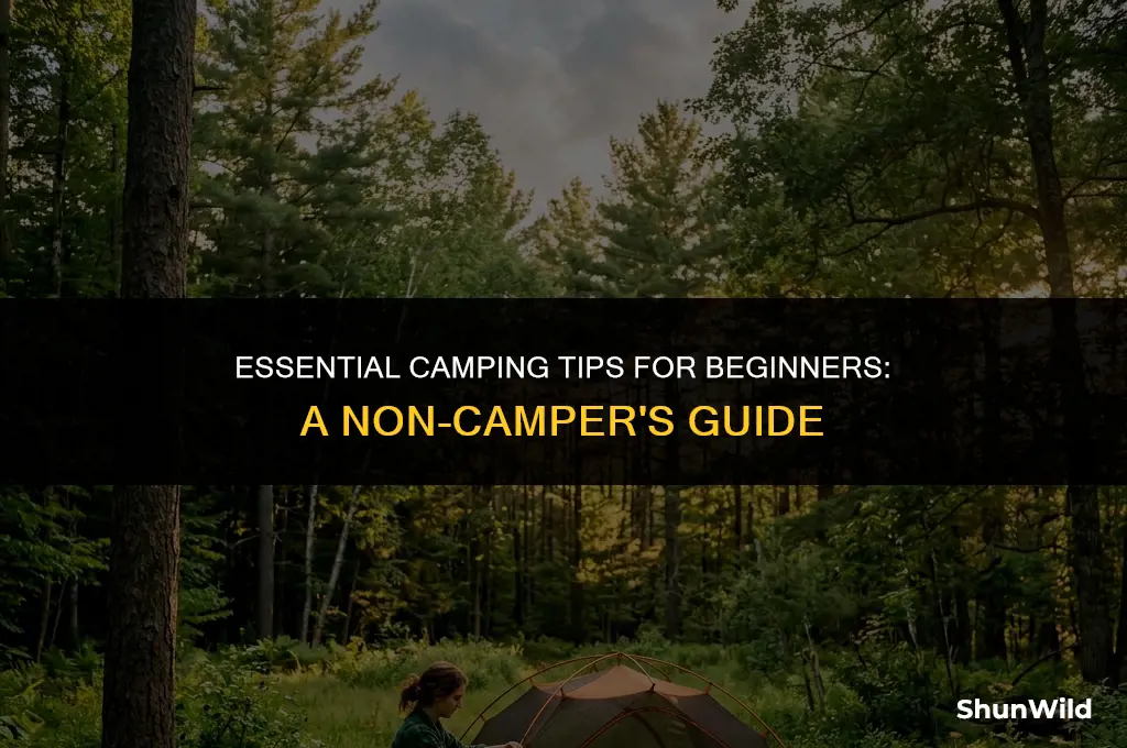 how to camp for non campers