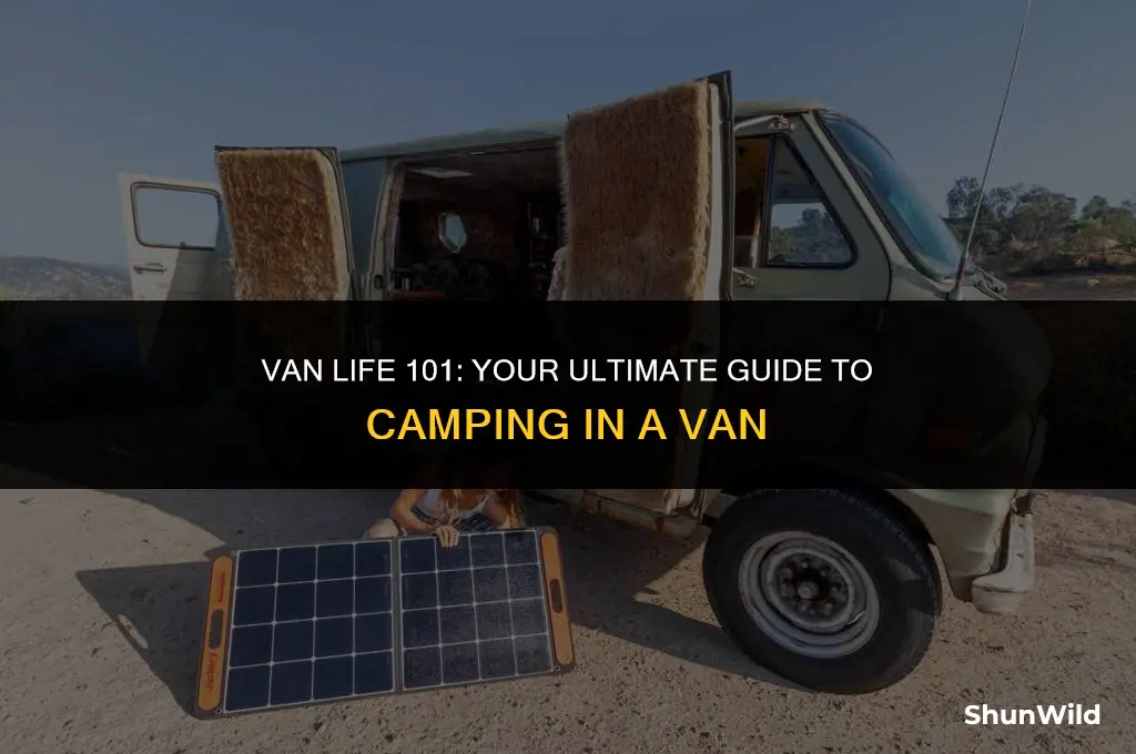 how to camp in a van
