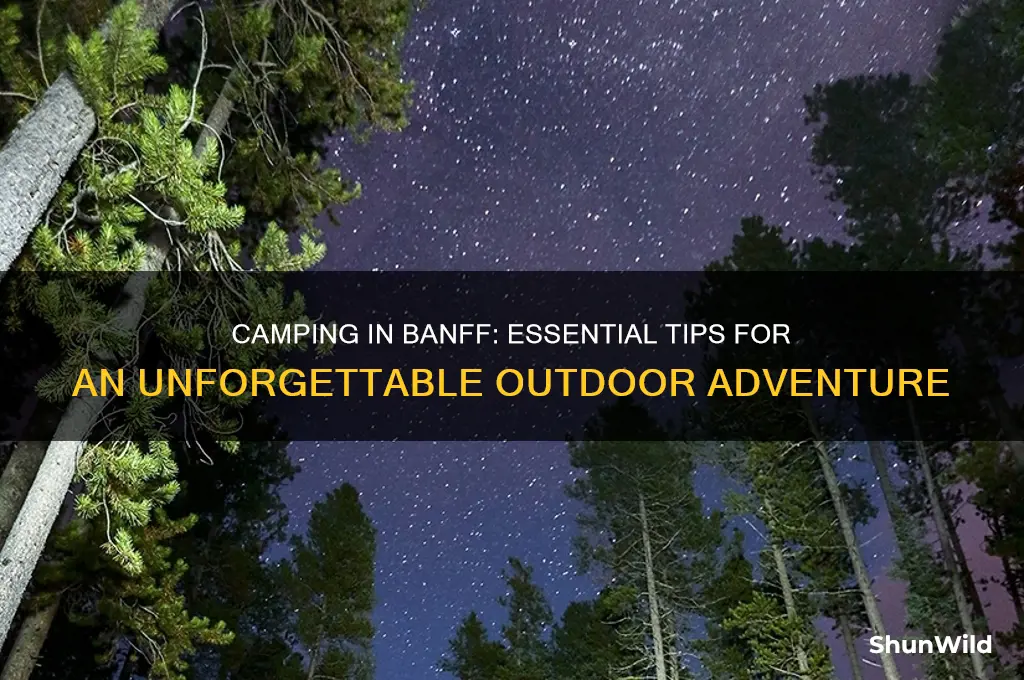 how to camp in banff
