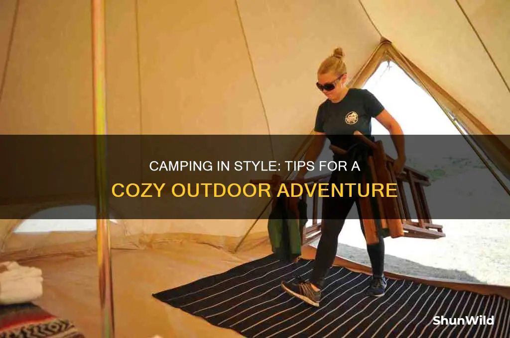 how to camp in comfort