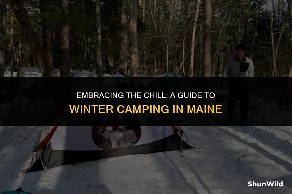 how to camp in maine winter