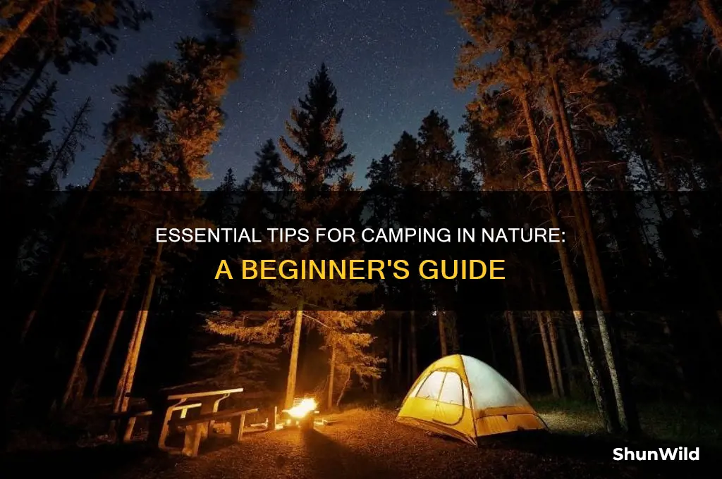 how to camp in nature