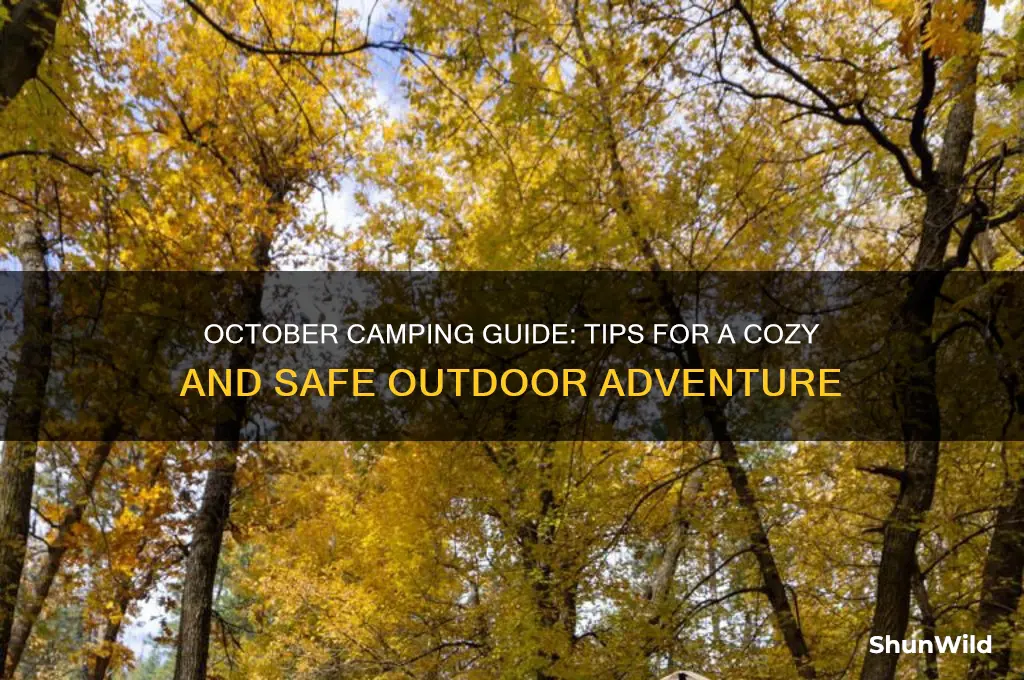 how to camp in october