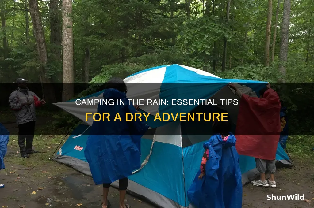 how to camp in rain