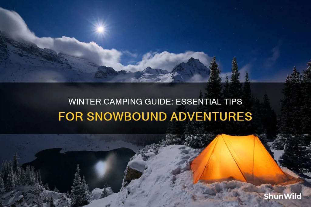 how to camp in snow