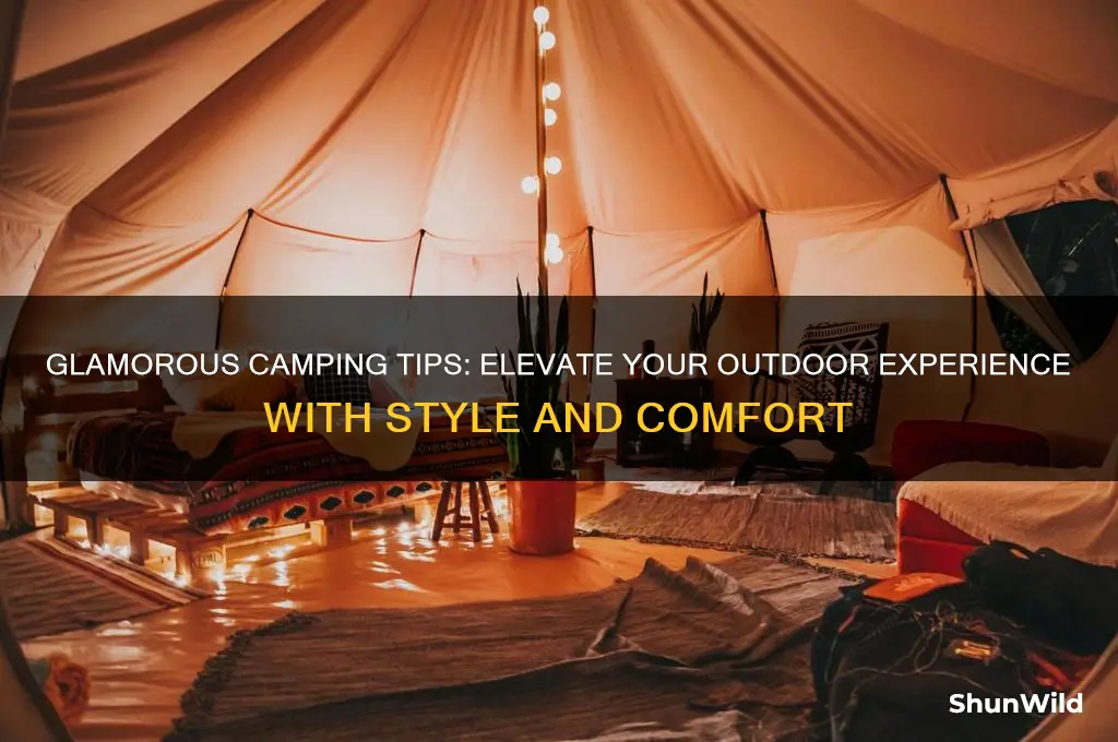 how to camp in style