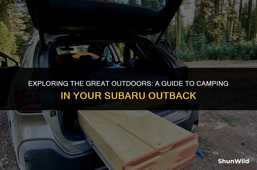 how to camp in subaru outback
