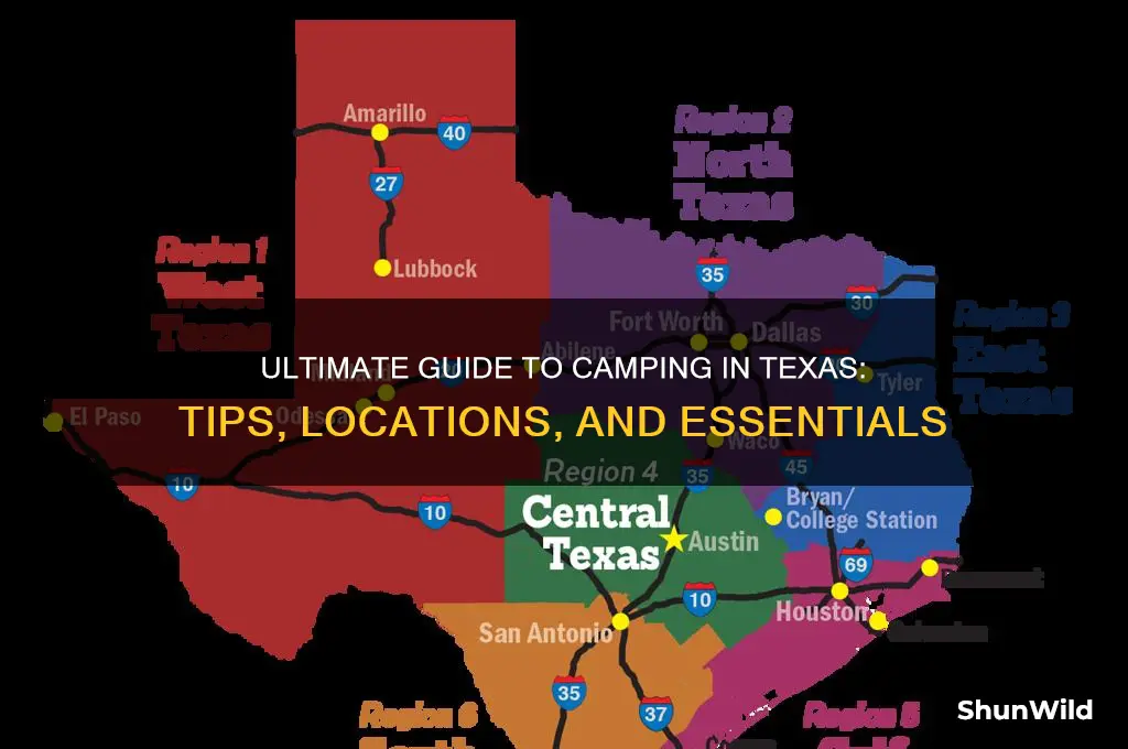 how to camp in texas