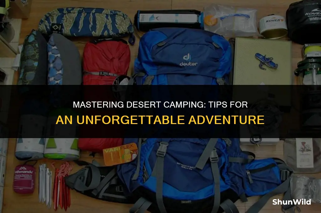 how to camp in the dessert