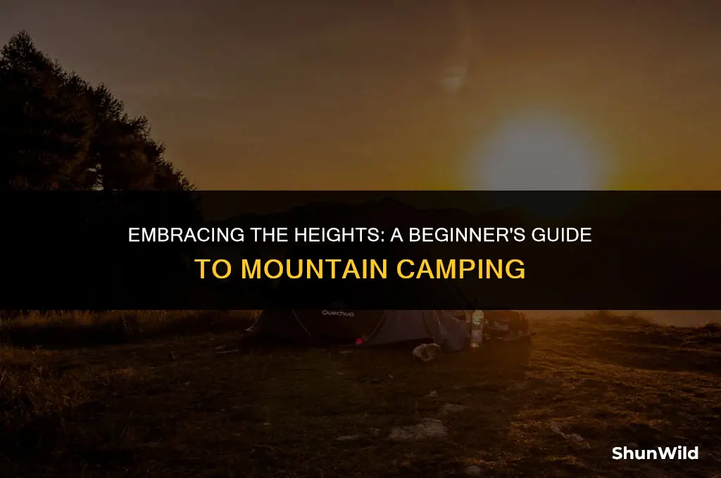 how to camp in the mountains