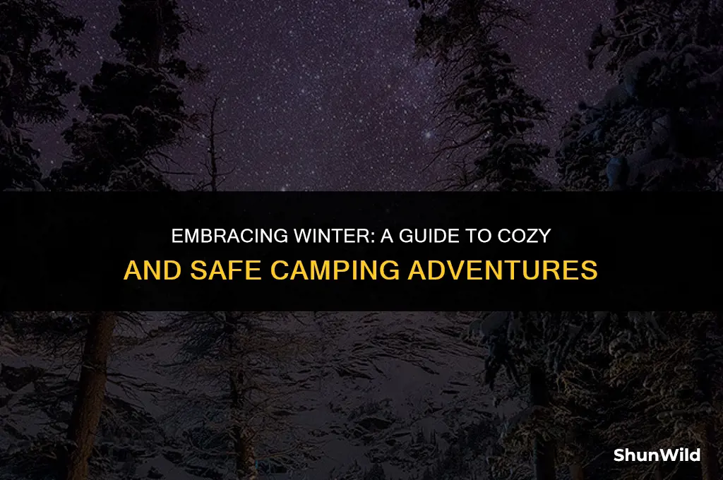 how to camp in the wintrr