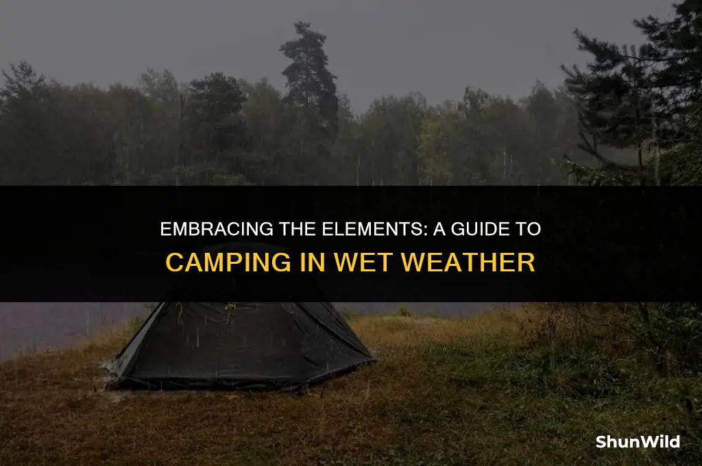 how to camp in wet weather