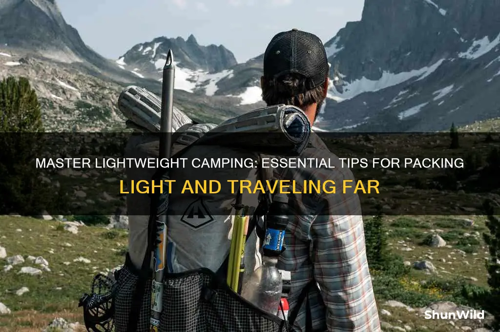 how to camp lightly