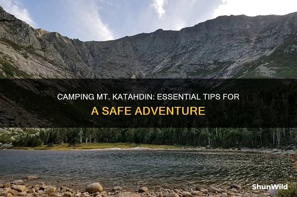 how to camp mt katahdin