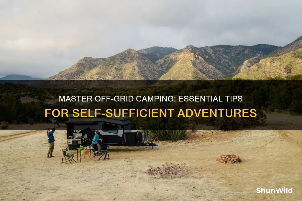 how to camp off grid
