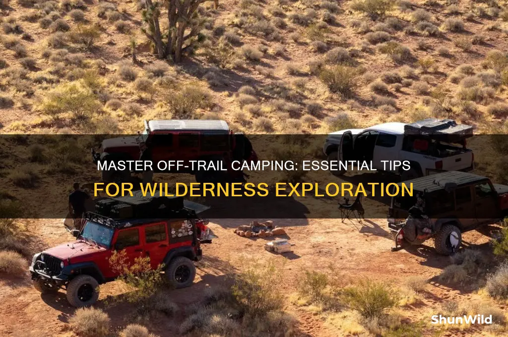 how to camp off trail