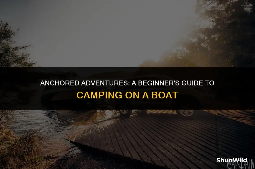 how to camp on a boat