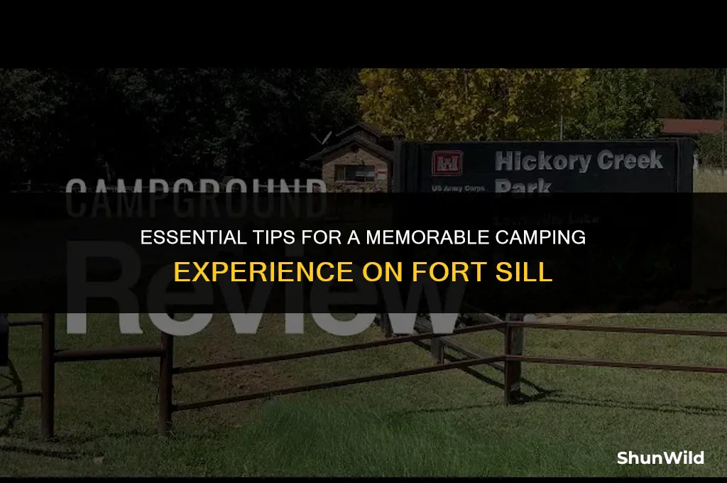how to camp on ft sill