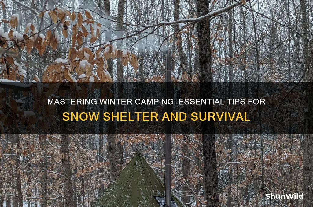 how to camp on snow
