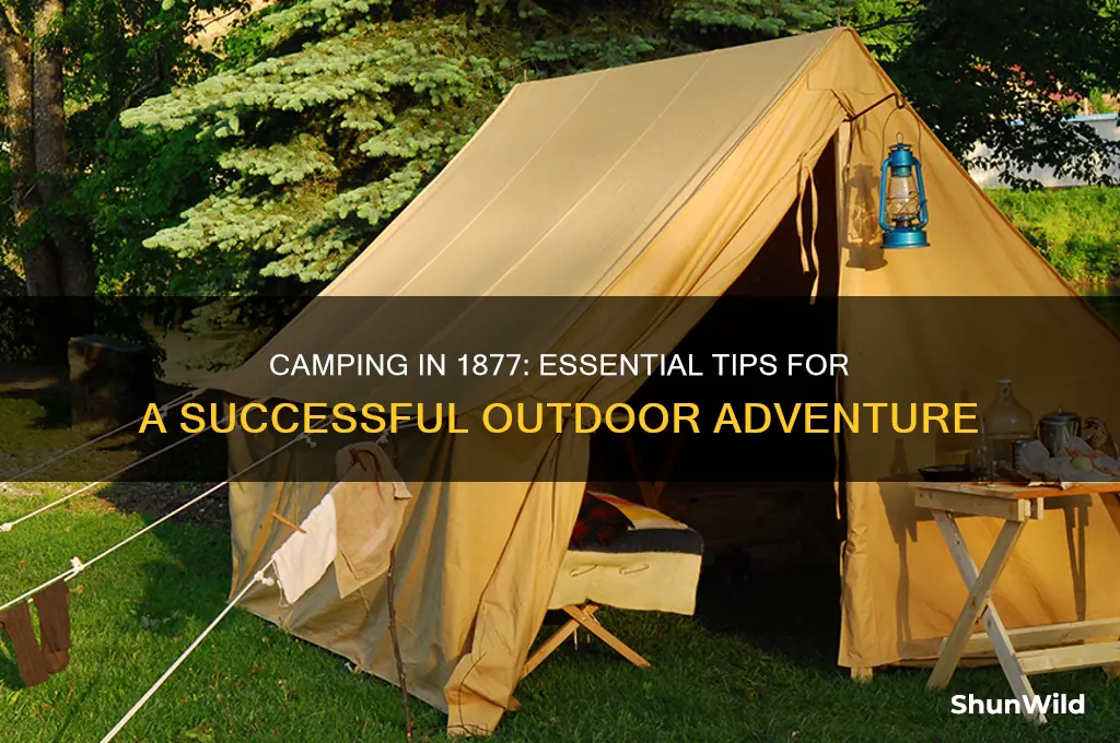 how to camp out 1877