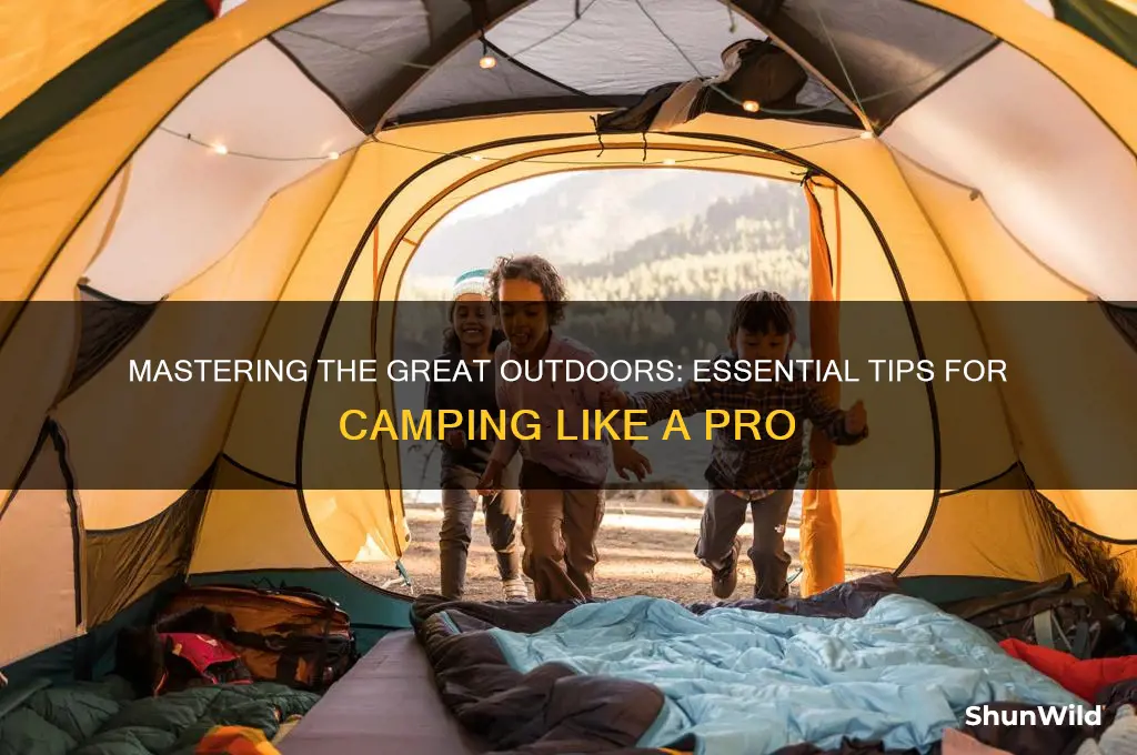 how to camp outdoors