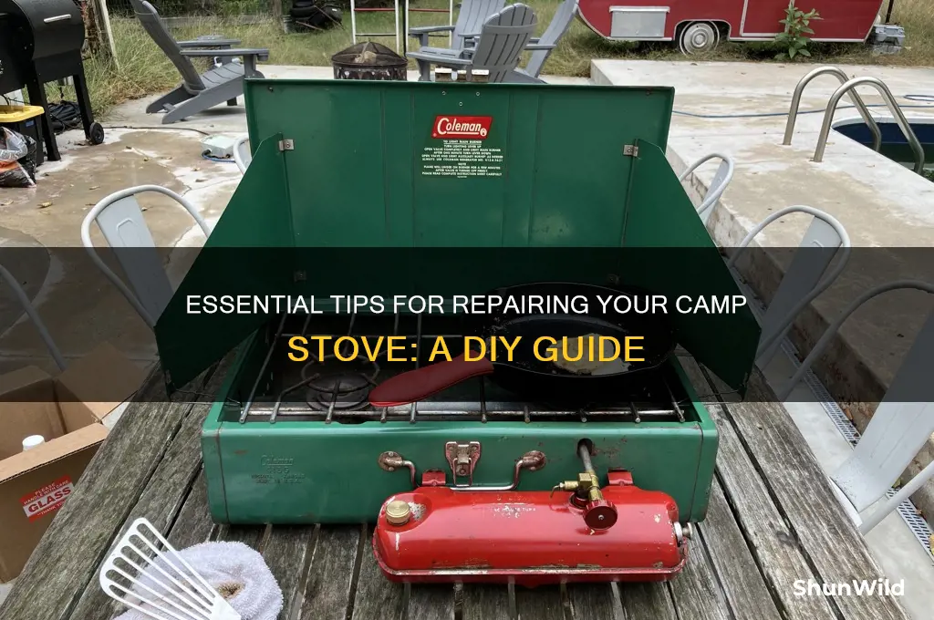 how to camp stove repair
