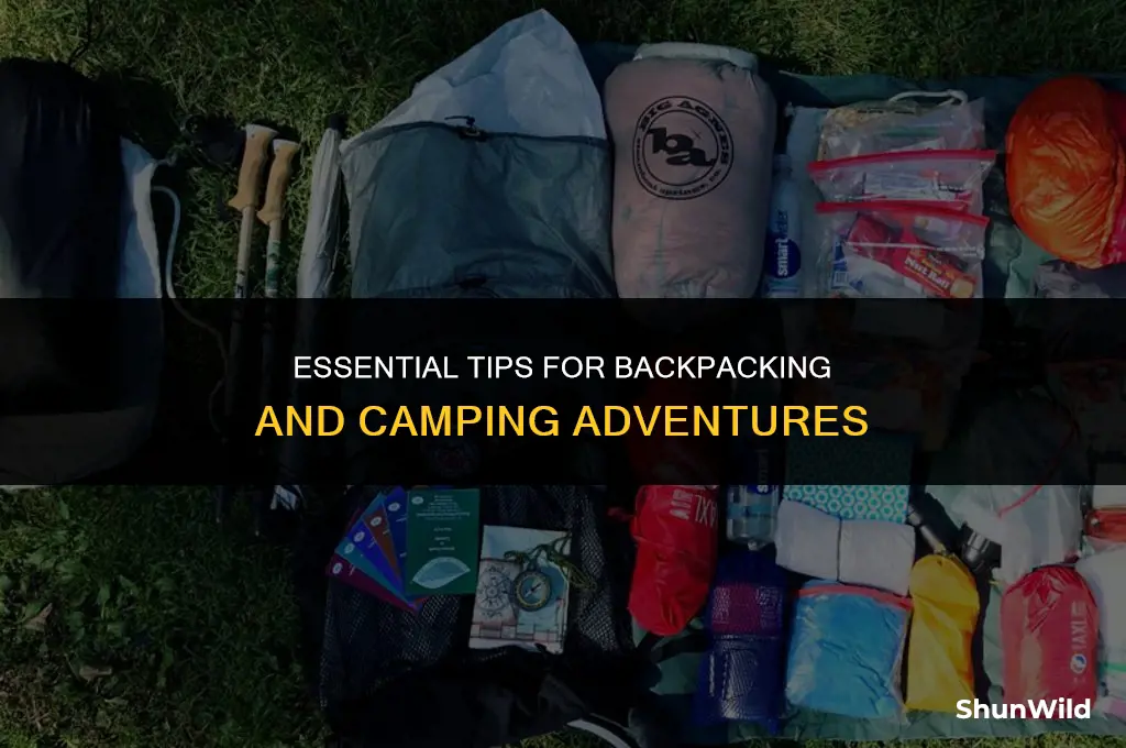 how to camp while backpacking at