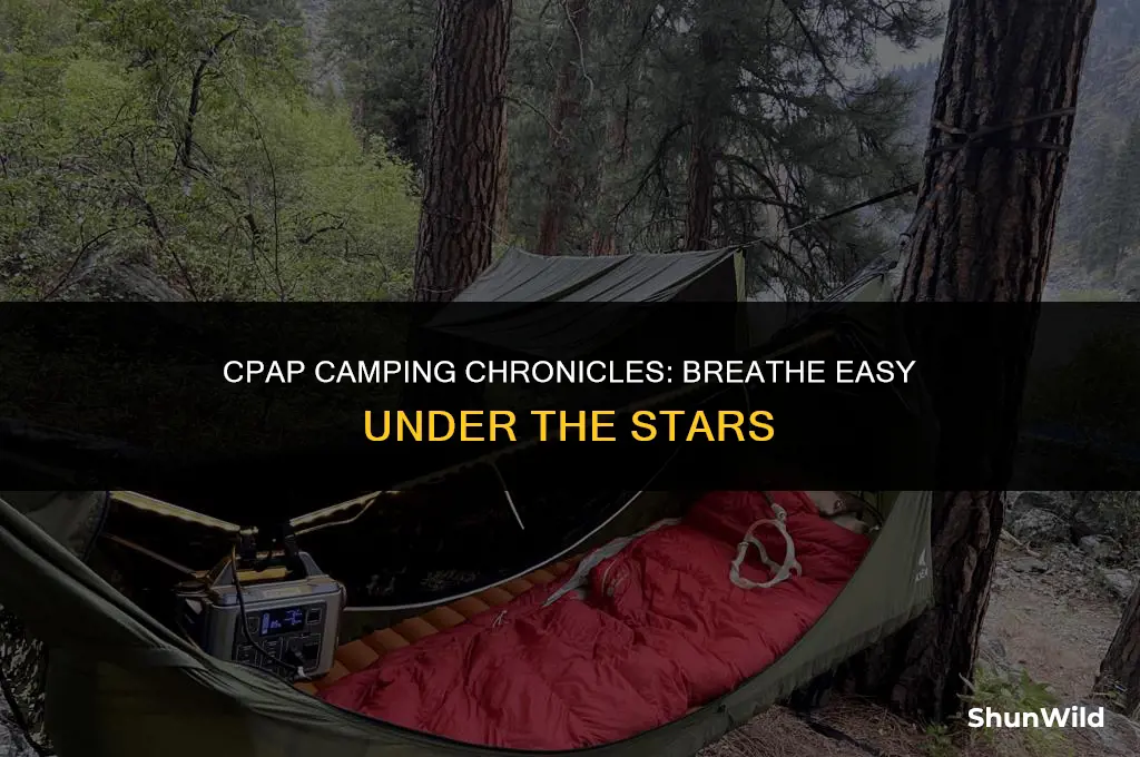 how to camp with cpap machine