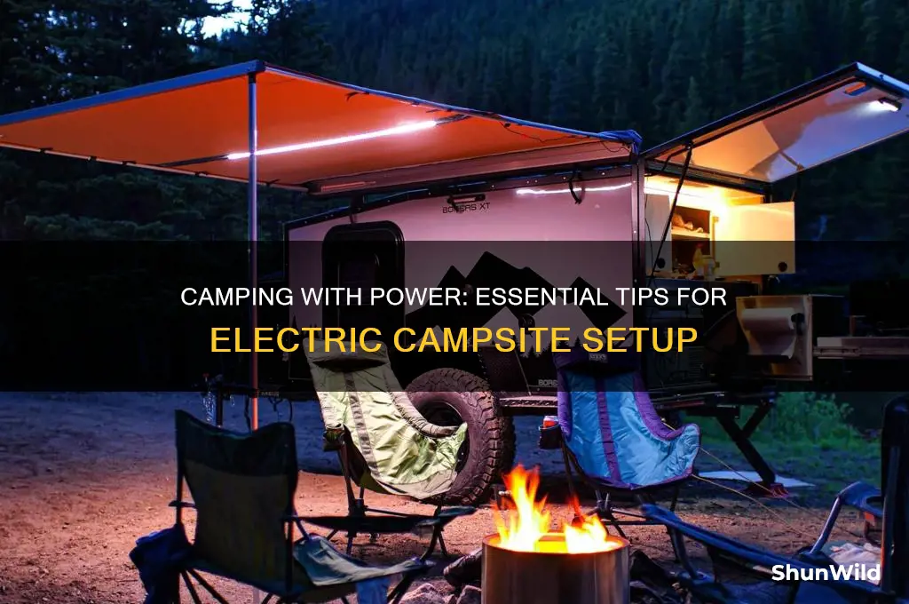 how to camp with electricity