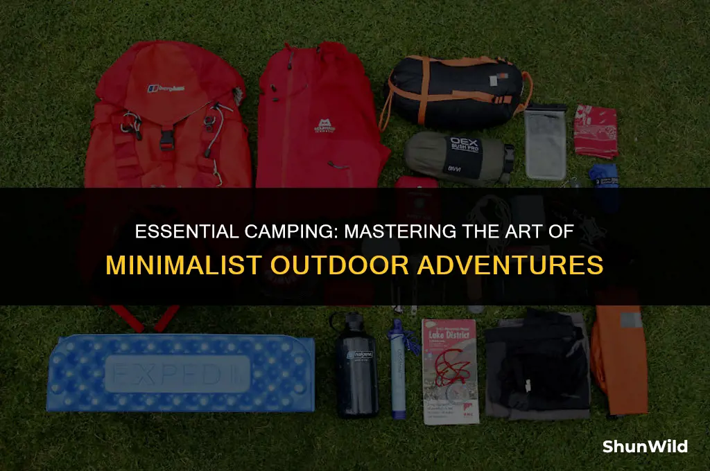 how to camp with minimal itmes