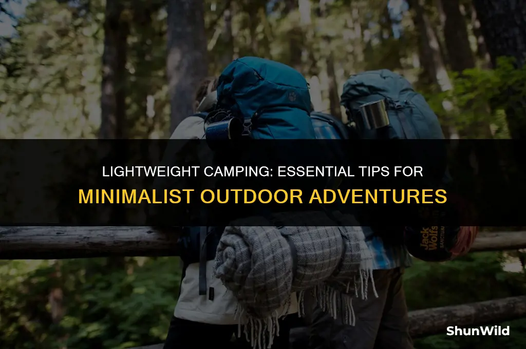 how to camp with minimal packing