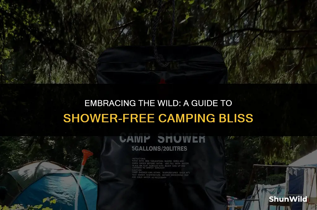 how to camp with no showers