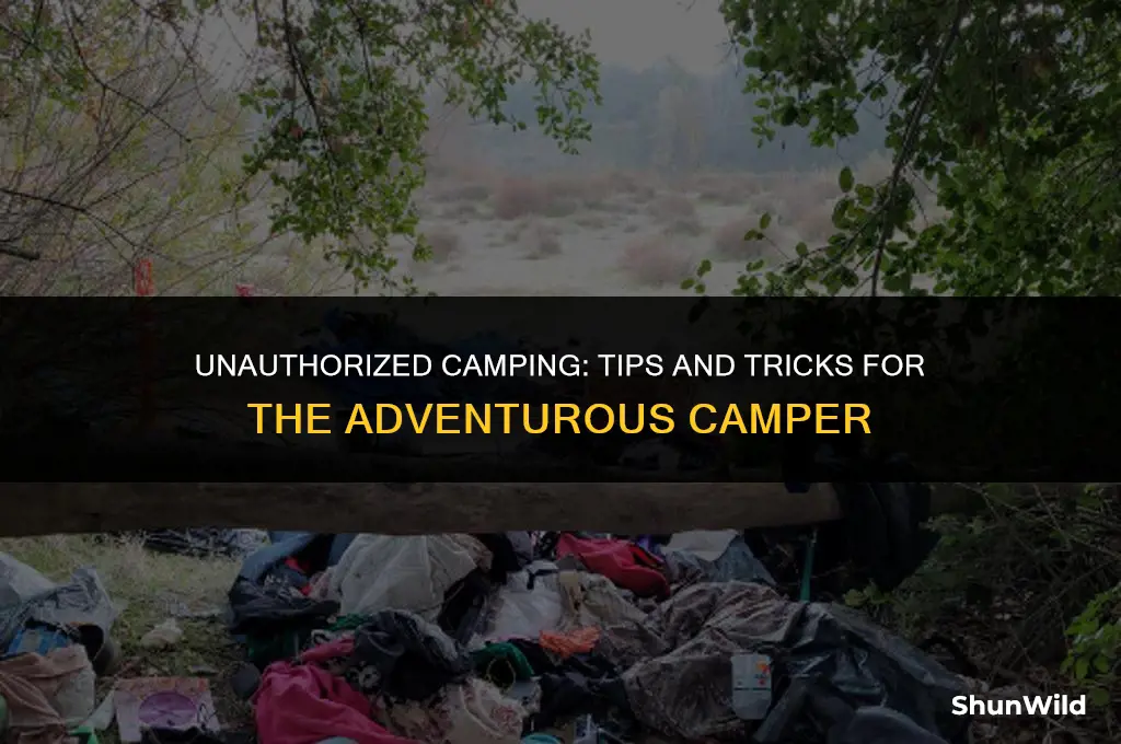 how to camp without a permit