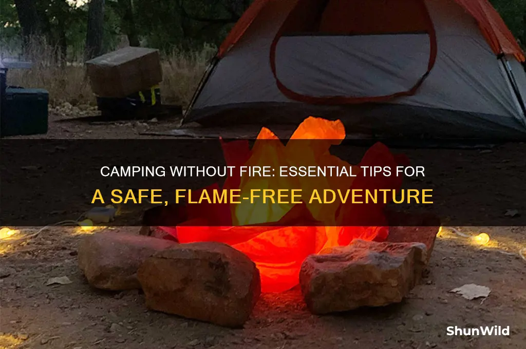 how to camp without fire