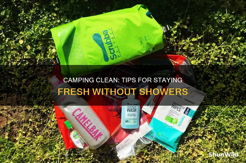 how to camp without showers