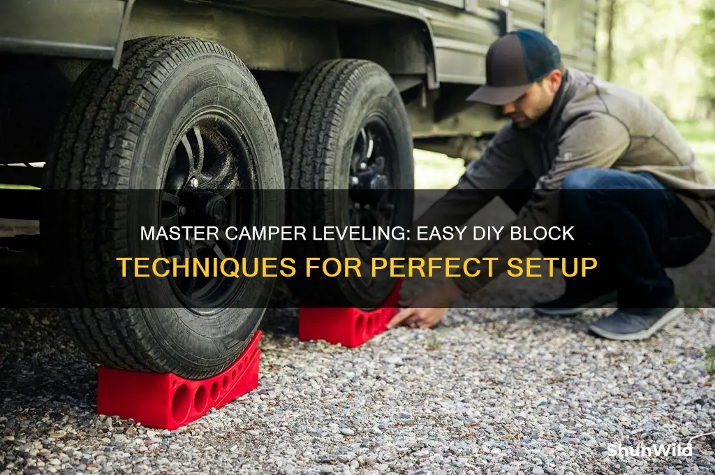 how to camper leveling blocks