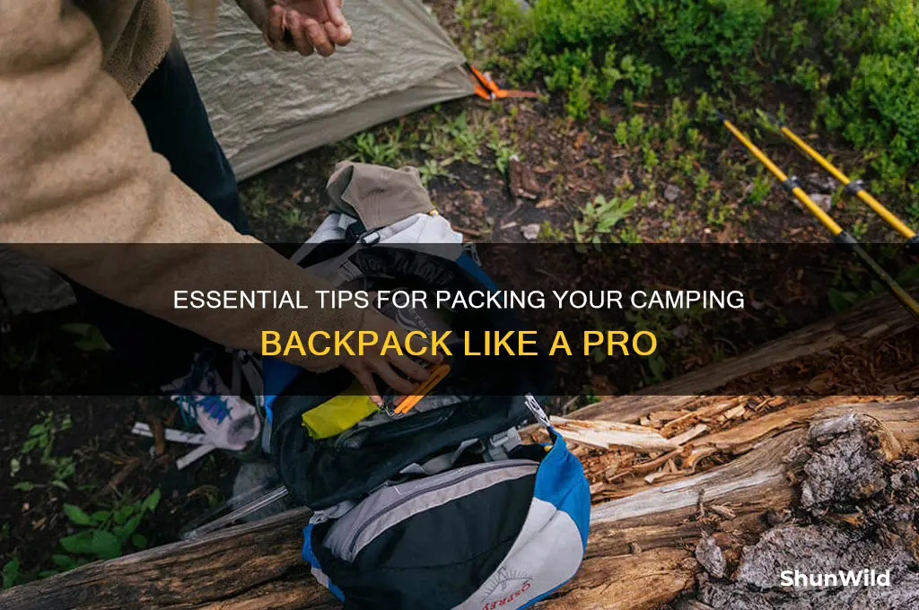 how to camping backpack