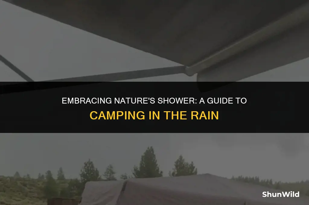 how to camping in the rain