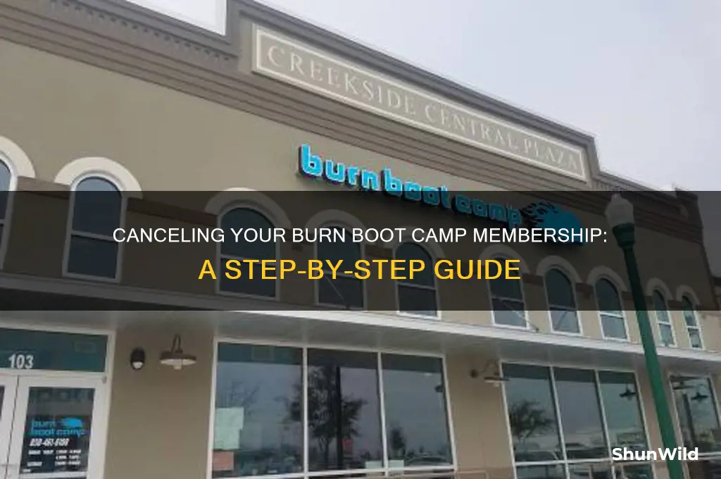how to cancel a burn boot camp membership