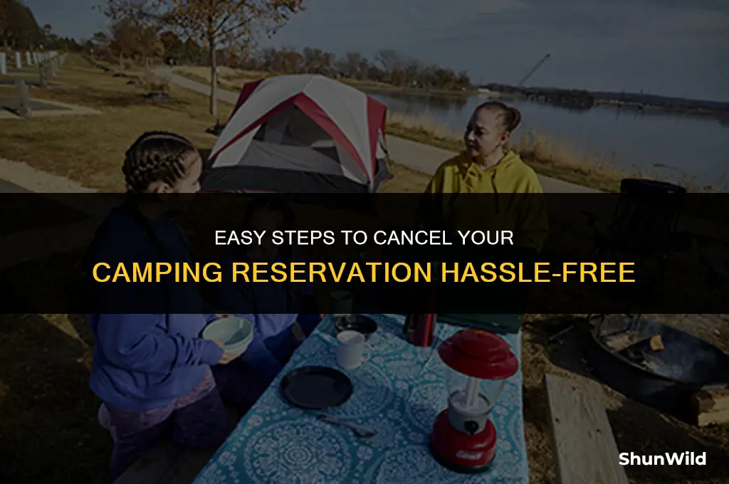 how to cancel a camping reservation
