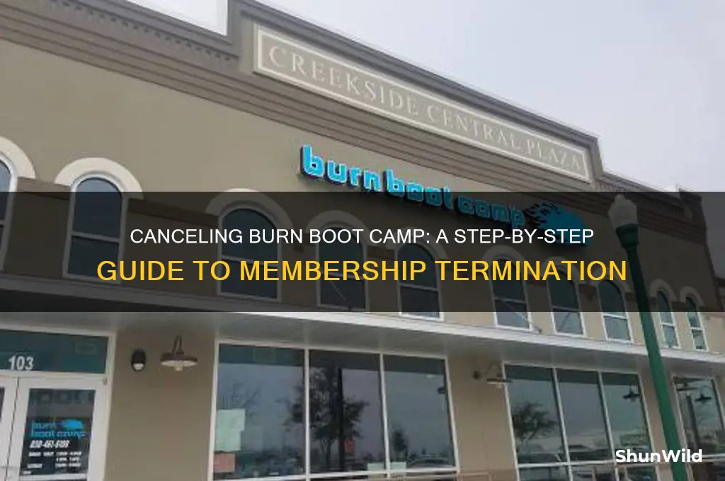 how to cancel burn boot camp