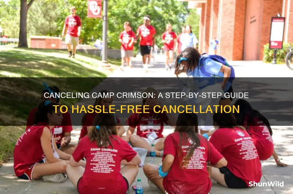 how to cancel camp crimson