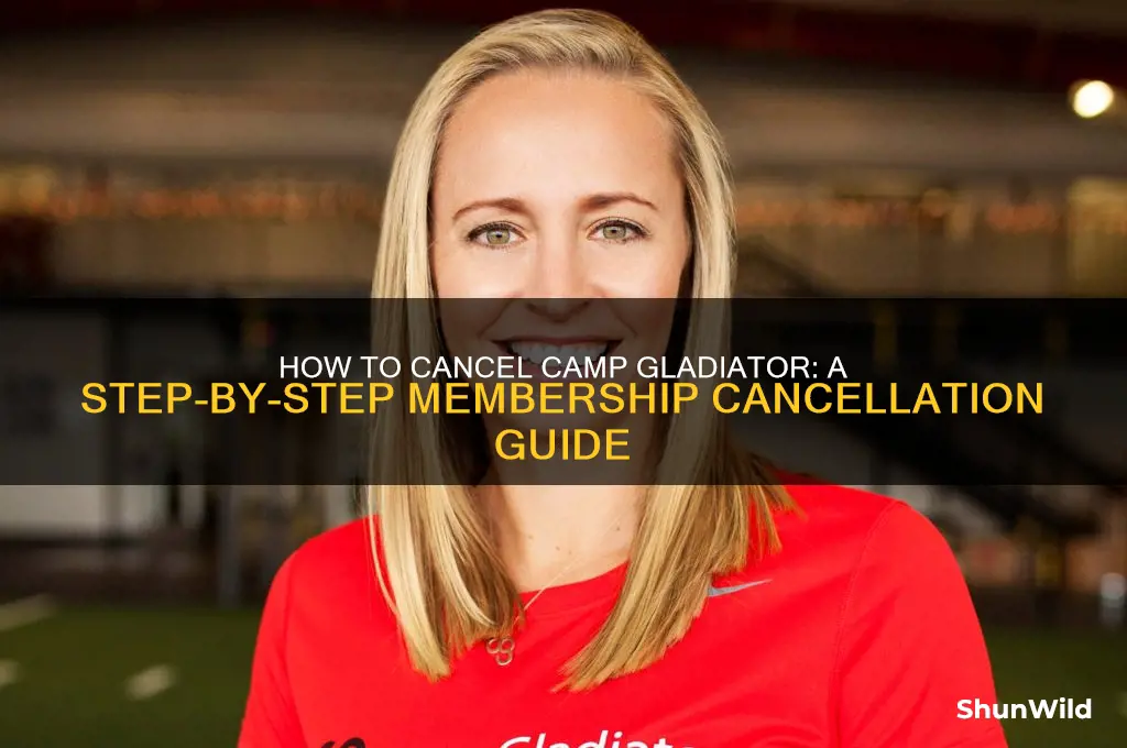 how to cancel camp galdiator