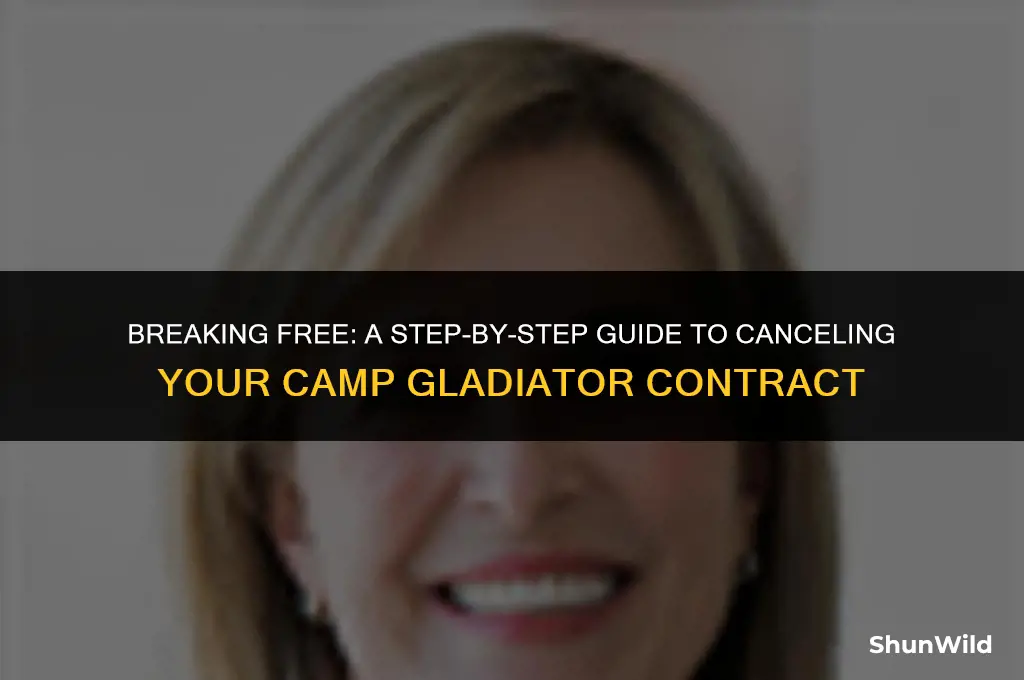 how to cancel camp gladiator contract