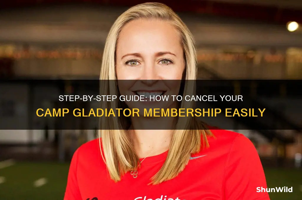 how to cancel camp gladiator