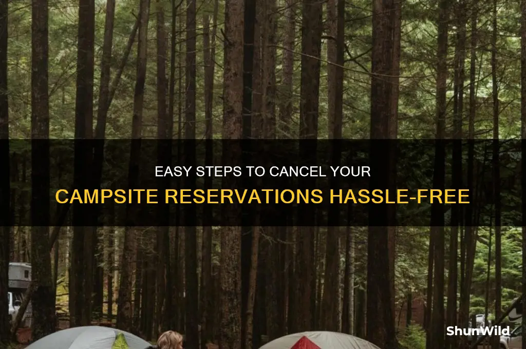 how to cancel camp reservations