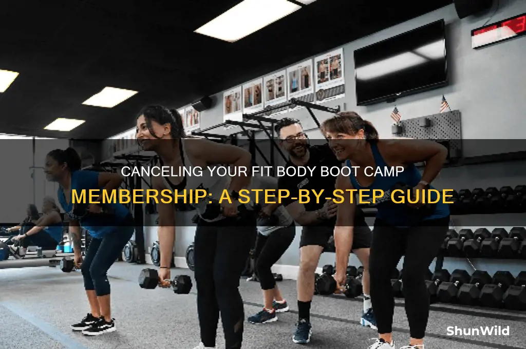 how to cancel fit body boot camp membership