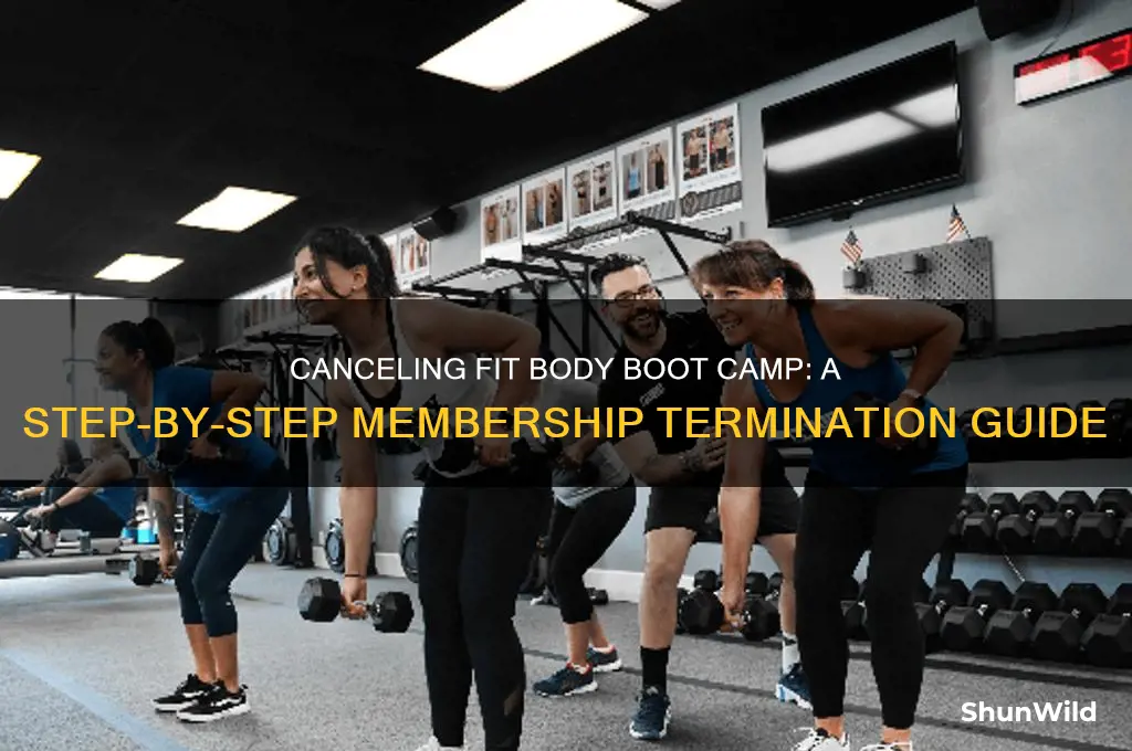 how to cancel fit body boot camp